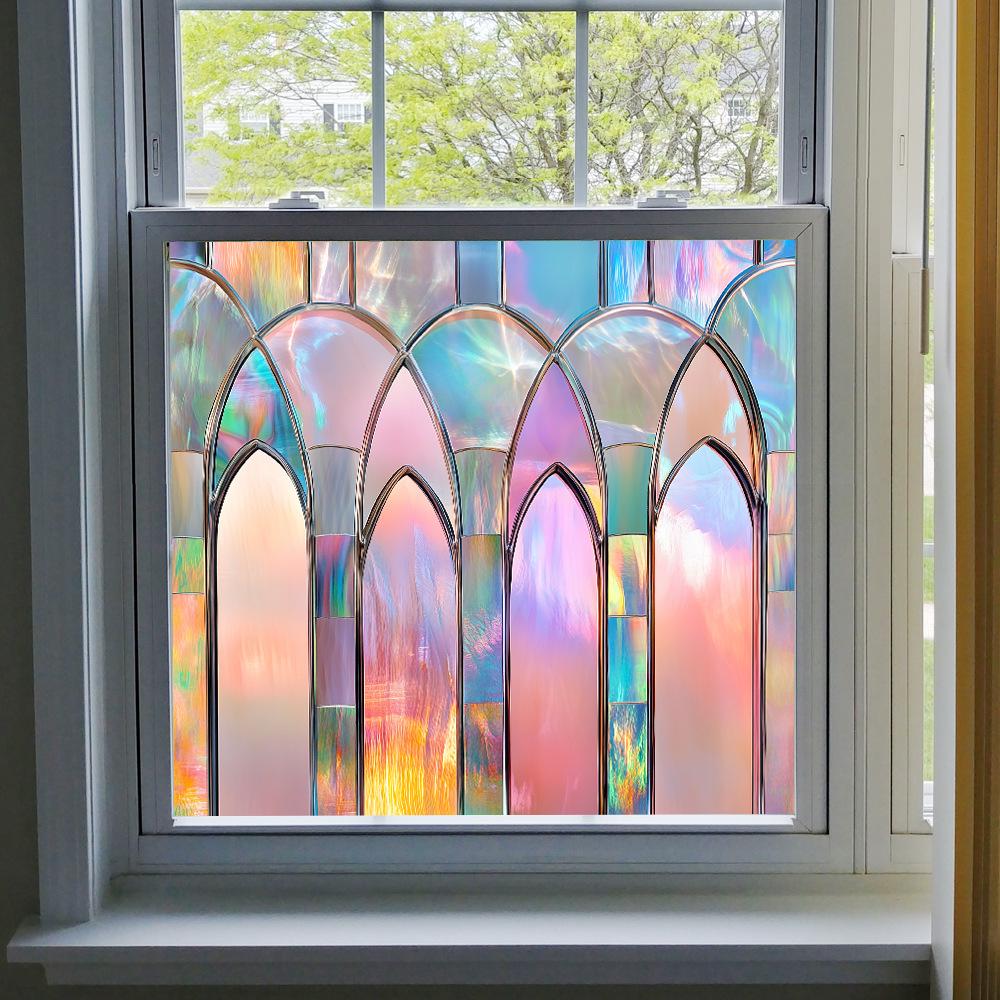 BL301-330 Colored PVC Static Cling Window Film - No Glue Home Decoration