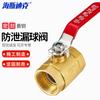 Haisidike HKCL-681 Double Female Thread Brass Ball Valve