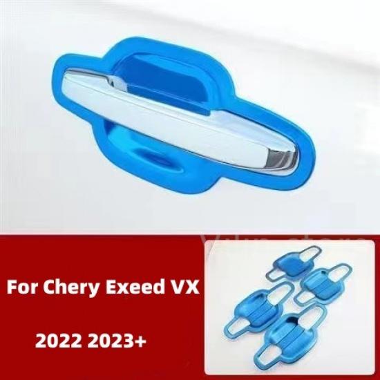 For Chery Exeed VX 2022 2023+ Door Handle Bowl Scratch Stainless Steel Protective Stickers Handle Anti-collision