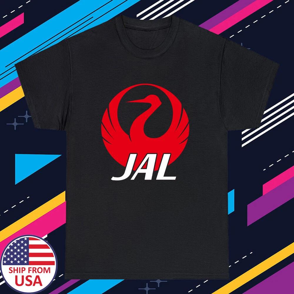 JAL Japan Airlines Men s Black Size S-5XL 4XL