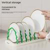 1pc Kitchen Dish Storage Rack Adjustable Christmas Tree Kitchenware Draining Rack  Large Capacity Detachable Pot Lid Shelf