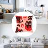 Cute Strawberry Print Pillow Case Anti-dustmite Invisible Zipper Sofa Bed