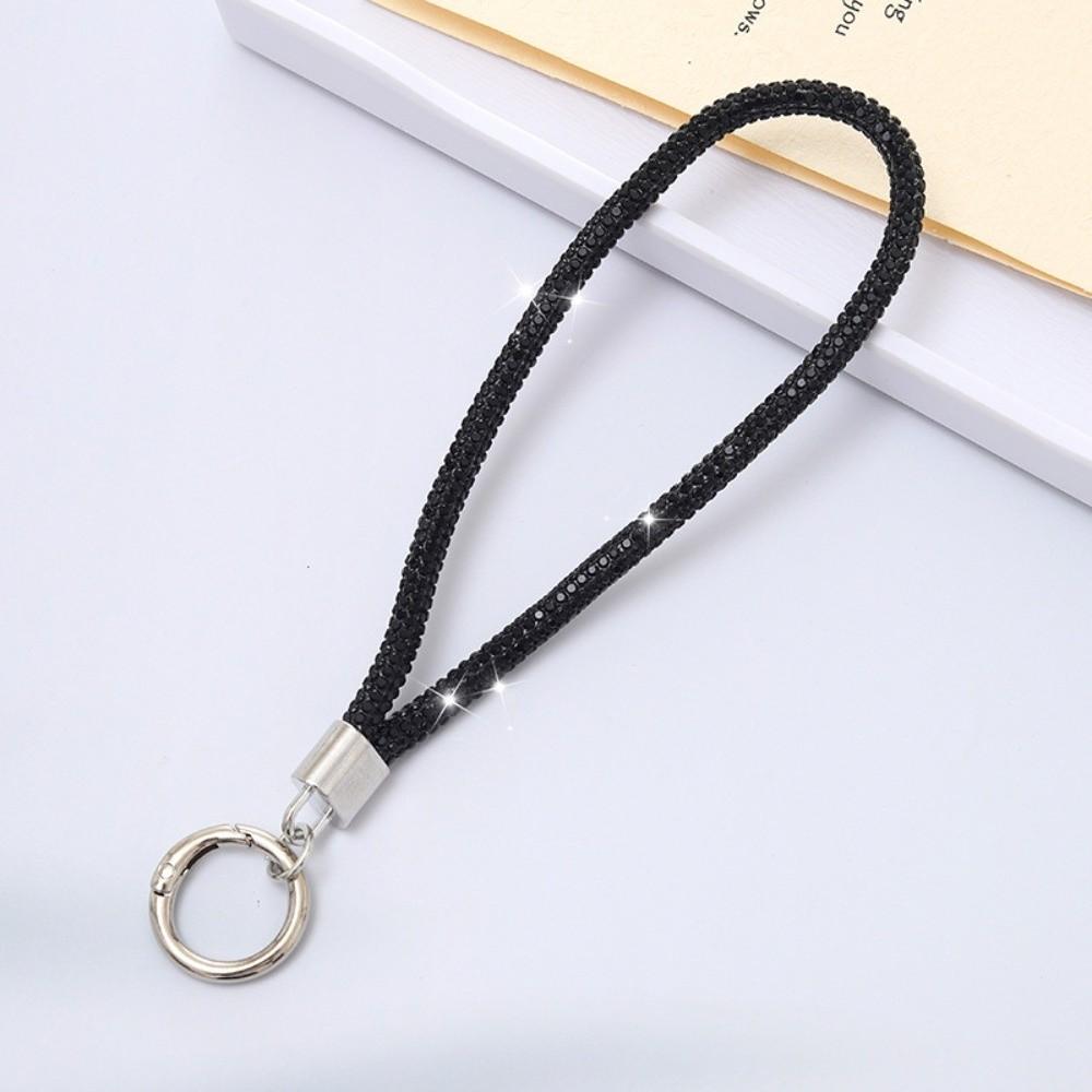 Fashion Glitter Rhinestone Phone Lanyard Bright Bling Bling Crystal Wrist Straps Hanging Anti-lost Rope Phone Accessories