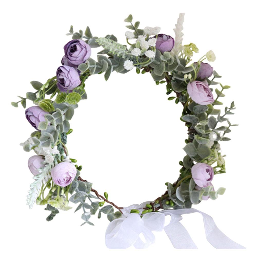 Forest Flower Headbands Festival Wedding Photo Props Headwear Floral Headpiece for Women Girls