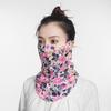 Floral Silk Scarf Ice Silk Neck Guard Scarf Summer Veil  Women