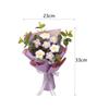Crochet Flower Bouquet Already Made Mother's Day Decoration Woven Bouquet for Gift Thanksgiving Anniversary Mother's Day Desktop