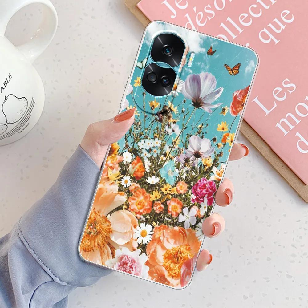 For Honor 90 Lite Case Coque For Honor 90 Pro Shockproof Cover Soft Silicone Clear Phone Case For Huawei Honor 90 Bumper Fundas