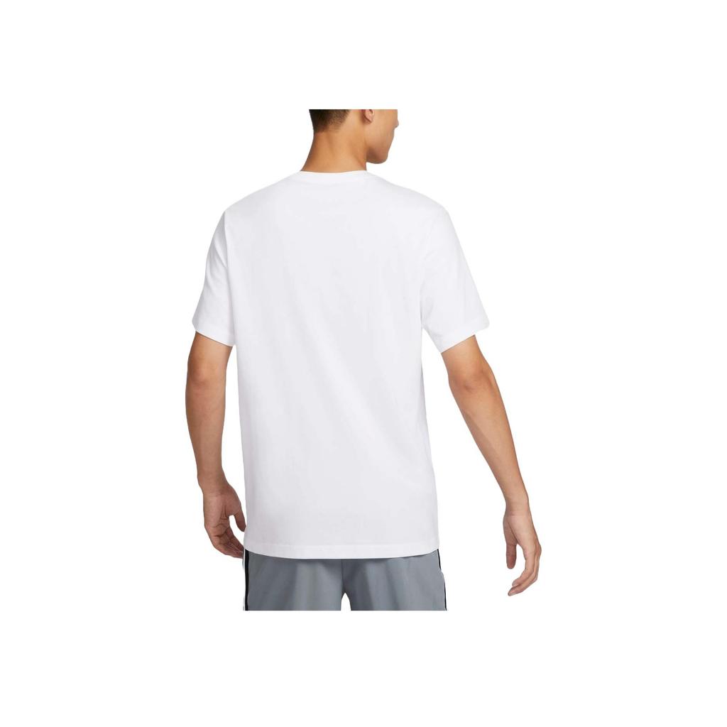 Nike Dri-Fit Printed Quick-Dry Soft Comfortable Basketball T-Shirt Men Tops White Travel-Yellow Comet-Red FZ4578100