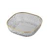 Fruit Plate Household Living Room Coffee Table Fruit Plate Large Phnom Penh Light Luxury High-End Snacks Premium Crystal Fruit Pot Candy Plate