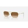 Ray Ban Brown Gradient Rectangular Unisex Sunglasses Rb3706 001 51 54
