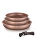 Arthur Martin Cookware Set 4 Pieces TERRACOTTA AM9811 Terracotta