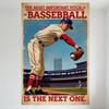 Vintage Baseball Pitcher Metal Tin Sign Retro Stadium Scoreboard Art 'The Most Important Pitch...' Wall Decor for Man Cave Bar C