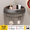 Bathroom Wall Storage Shelf With No Holes Required Design For Home Organization