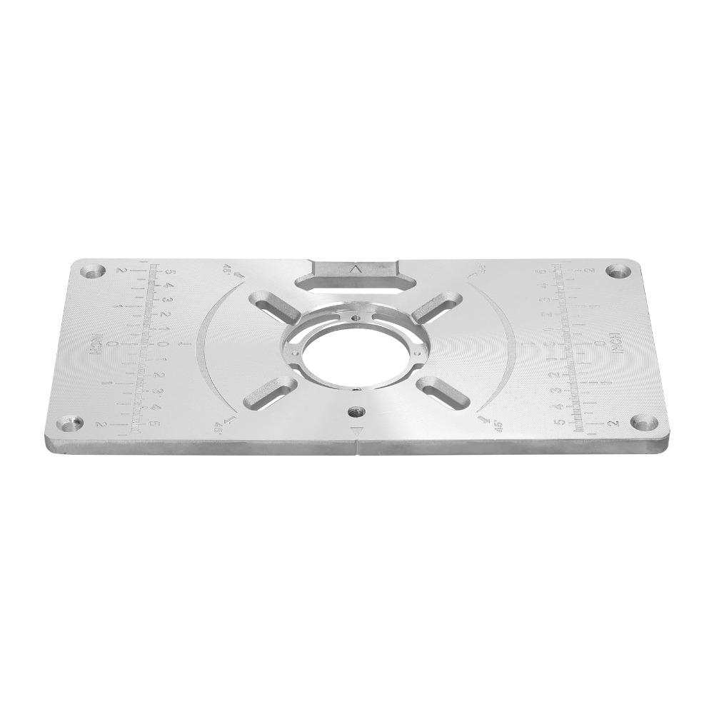 4 Router Insert Rings Trimming Machine Flip Board Aluminum Router Plate  DIY Woodworking Trimming