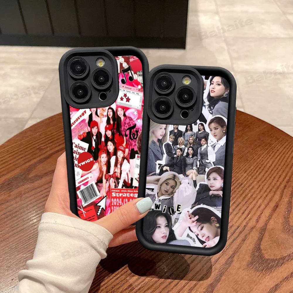 Kpop T-TwiceS Phone Case For Iphone 17 16 Pro Max 15 14 13 12 11 Plus Cover Soft TPU