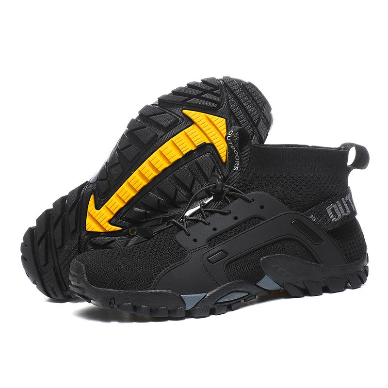 Breathable Hiking Shoes Men's Anti-slip Outdoor Sneakers Barefoot Trainers for Rock Climbing Wading Wear-resistant Walking Trekking Shoes