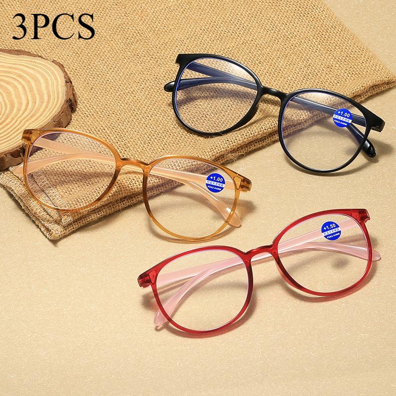 Fashion Reading Glasses Women Anti Blue Light Farsighted Eyeglasses Anti-Fatigue Hyperopia Eyewear +1.0 ~ +4.0