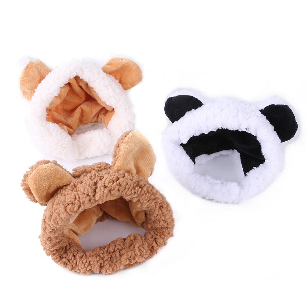 Pet Dress Up, Pet Bear Hat, Teddy Dress Up Cute Bear Headdress, Cat Headgear Pet Supplies