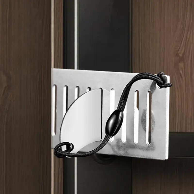 Hidden Thickened Door Blocker Door Top Safety Door Lock Anti-theft Door Lock Home Hotel Door Blocking Safety Door Stop Artifact
