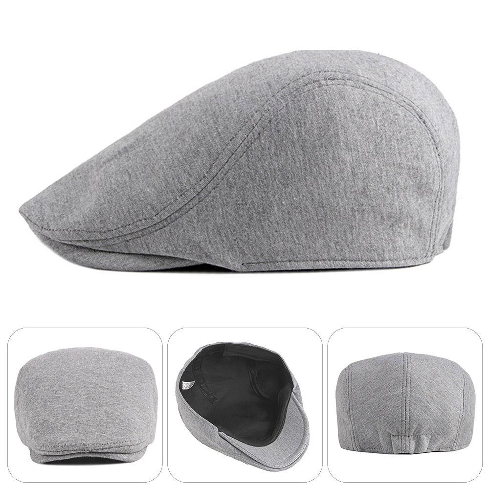 Fashion Soft Beret Hat Solid Color Retro Newsboy Hat Casual British Style Painter Hat Men Women