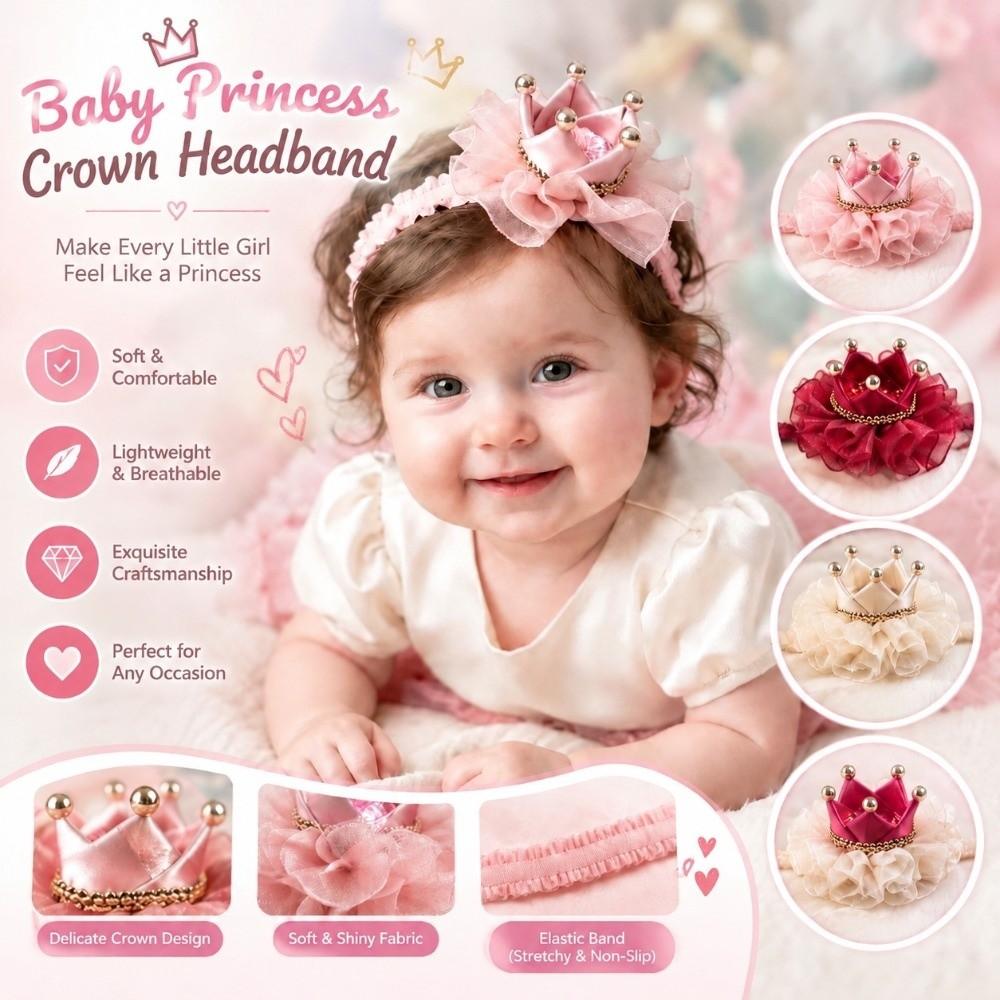Star Shape Princess Hair Accessories Tulle Mesh Baby Hairband New Kids Hairband for Baby Girls