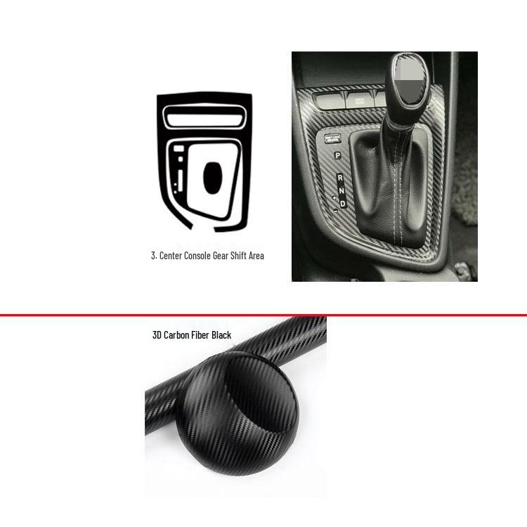 

Elantra 2017-2020 Наклейки на консоль переключения передач из углеродного волокна для интерьера