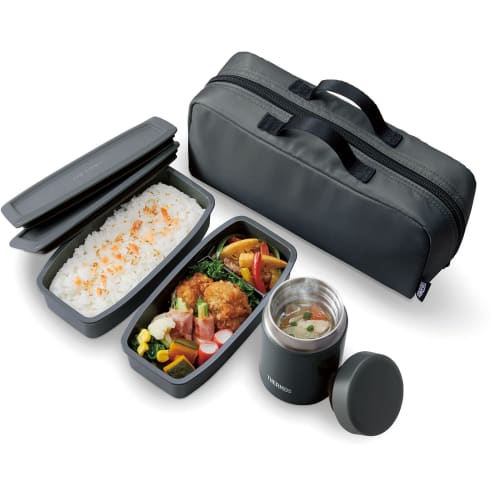 Thermos Vacuum Insulated Soup Lunch Set Dark Gray JEA-1000 DGY