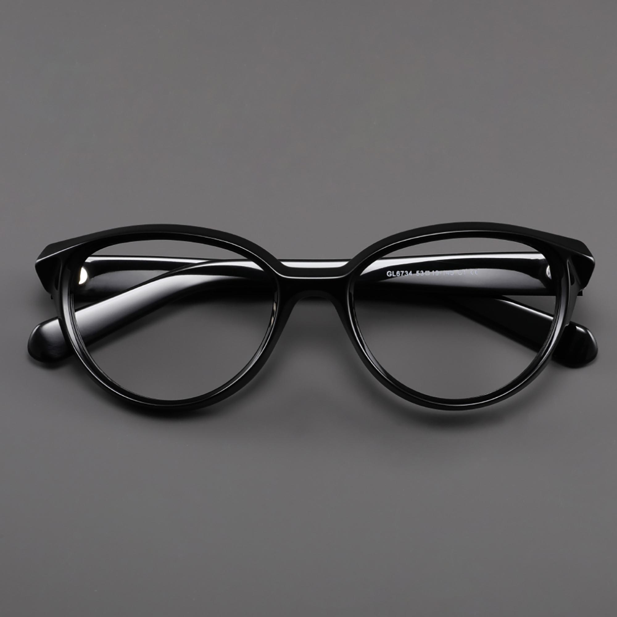 

Retro Cat Eye Korean Women s Glasses Frame Luxury Acetate Frame Round Vintage Style Eyeglass Frames Transparent Eyewear Women