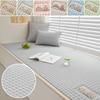 Non-Slip Design Ice Silk Fabric Bay Window Seat Cushion Cooling Mesh Bottom Durable Sponge Filled for Balcony Reading