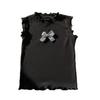 Girls' Summer Sports Sleeveless Top & Wide-Leg Pants Two-Piece Set