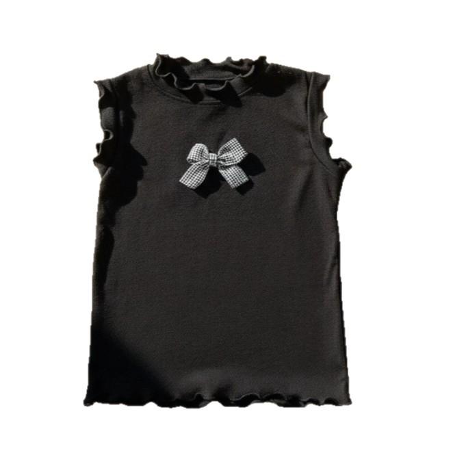 Girls' Summer Sports Sleeveless Top & Wide-Leg Pants Two-Piece Set