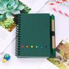 1 Notepad Set with Colored Post-it Notes,Coil Notebook,Transparent Index Stickers,Loose-leaf Sticker Notebook and a Ballpoint Pen - Ideal for Students