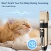 Hundehaarschneidemaschine, elektrisches Haustier-Hundehaarschneidegerät, Pflege-Trimmer-Set für Katzen und Kaninchen, kabellos, über USB wiederaufladbar, Haustier-Rasiermaschine
