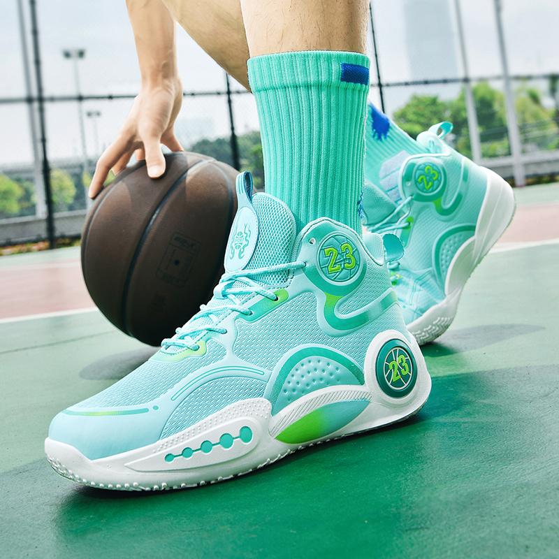 New Combat Wear-resistant Basketball Shoes Men Breathable Anti-slip Shock Absorption Student Casual Sports Shoes Youth Trend