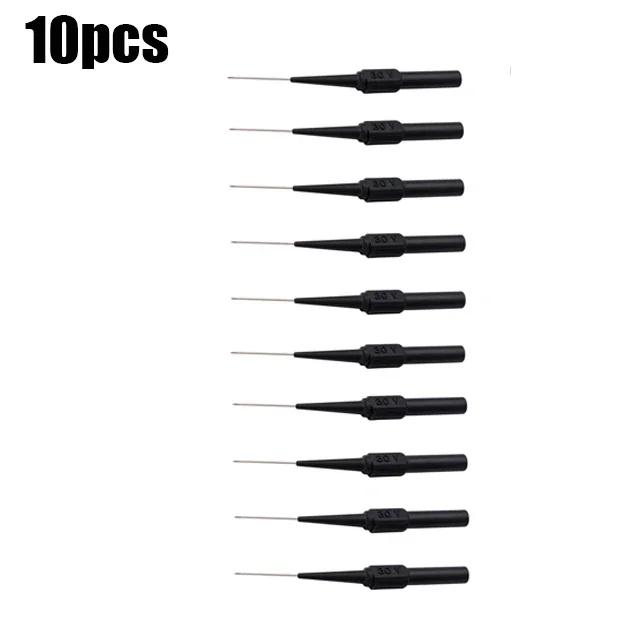 1/20PCs 30V Motorcycle Diagnostic Tools Multimeter Test Lead Extention Back Piercing Needle Tip Probes Car Test Probe Kit 0.7MM