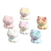 2Pcs Cat Figurines Resin Flocking Mini Cute Cat Decor for Car Dashboard Office Desk Bedroom Kitchen Countertop Accessories