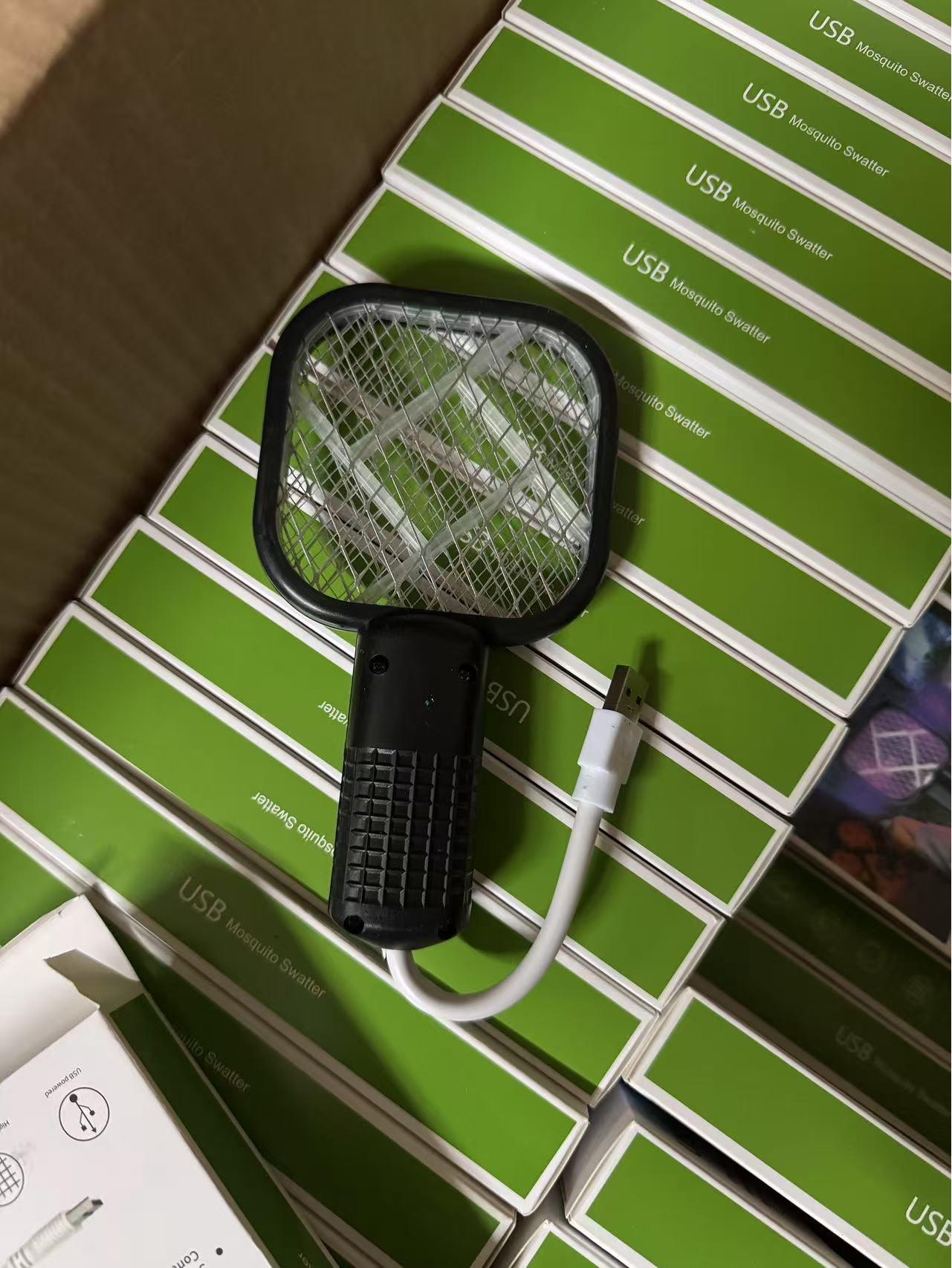 

Portable Purple USB Mosquito Killer Lamp: Outdoor/Indoor Electric Repeller and Swatter with Bag - Free Shipping чорний
