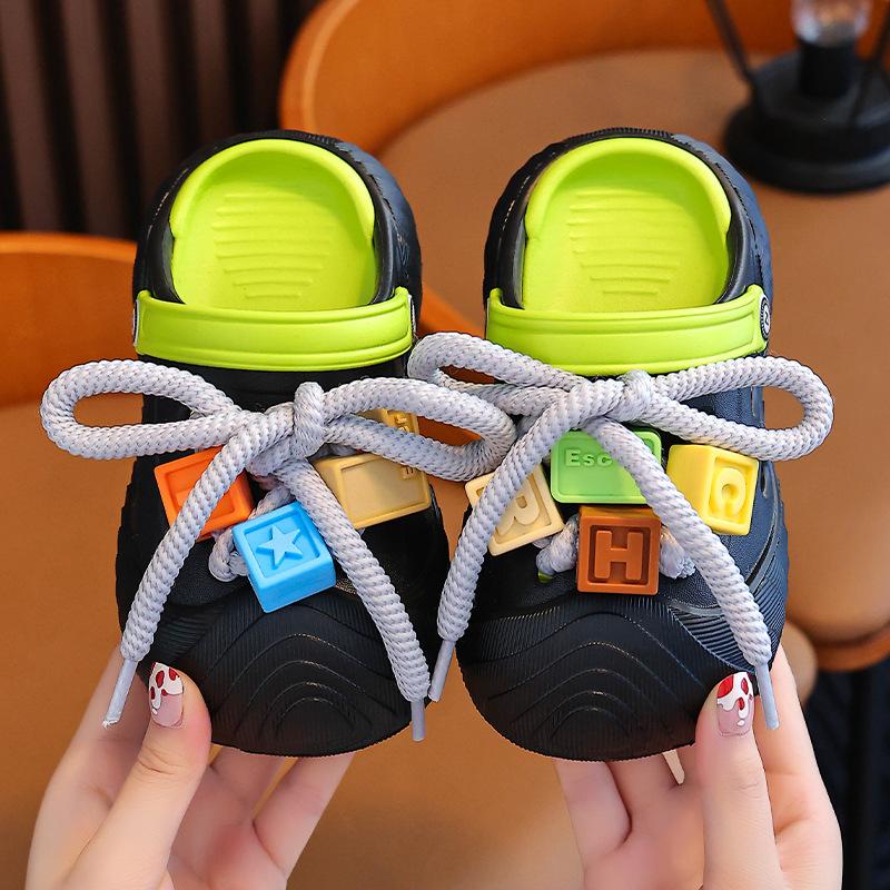 Children's Slippers Hole Shoes Boys Summer Indoor Home Toddler Girls Cool Slippers Baby Boy Beach Non-slip