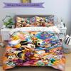 3pcs Mickey and Minnie Halloween Night Theme Bedding Set, Including 1 Quilt Cover and 2 Pillow Shams