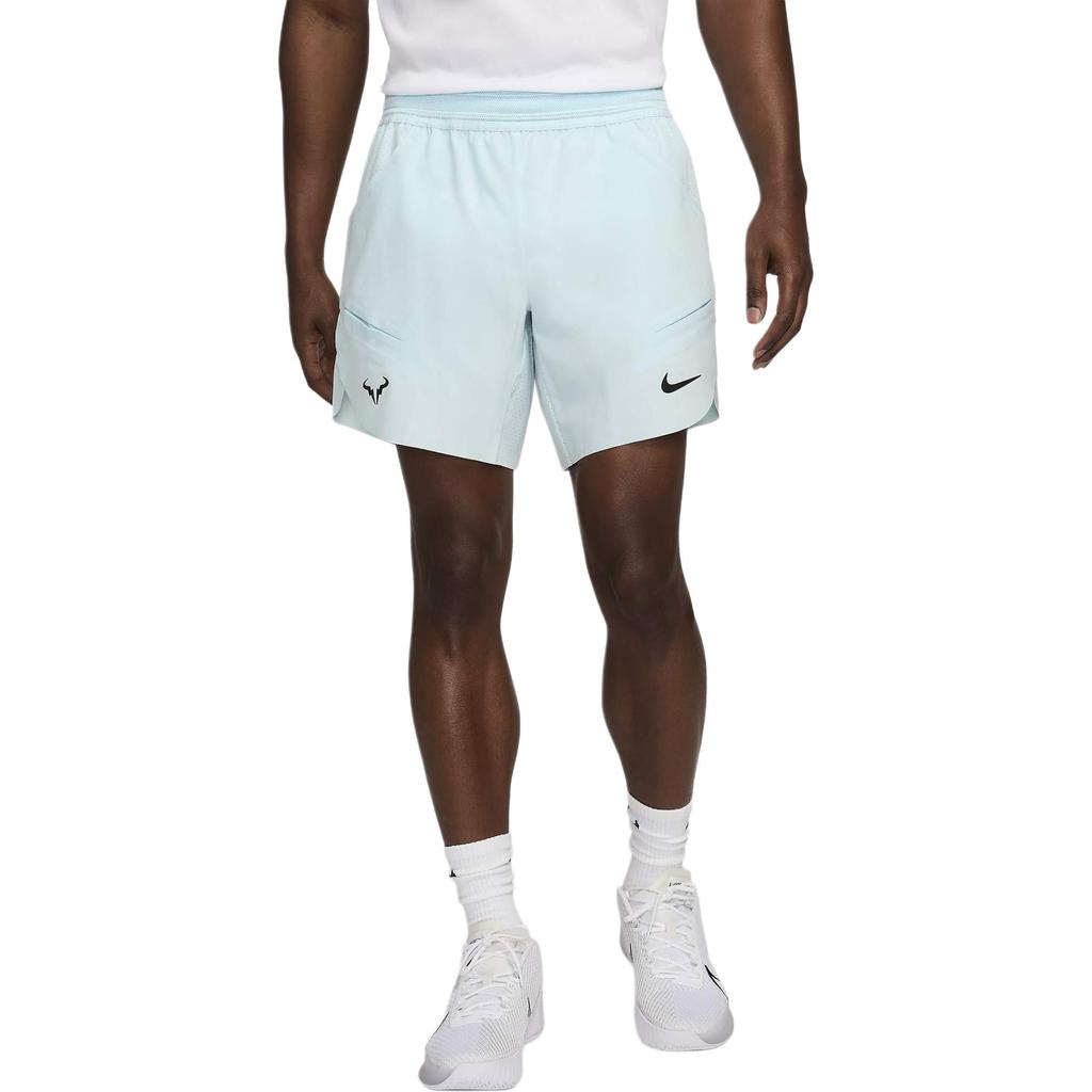 Nike Rafa Solid Logo Drawstring Elastic Waist Five-Point Casual Shorts Men Shorts Glacier-Blue DV2881-474