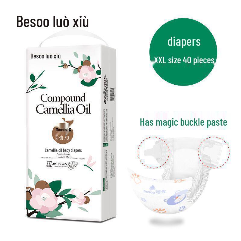 Aceite de Camelia de Alta Calidad Bei Xiu para Bebé con Antirojeces - Pañales Pull-Up
