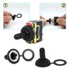 10pcs Toggle Switch Car Flick Dash Light Metal 12 Volt Start Auto Rocker 2 Feet 2 Gears Plus Waterproof Cap Toggle Rocker Switch