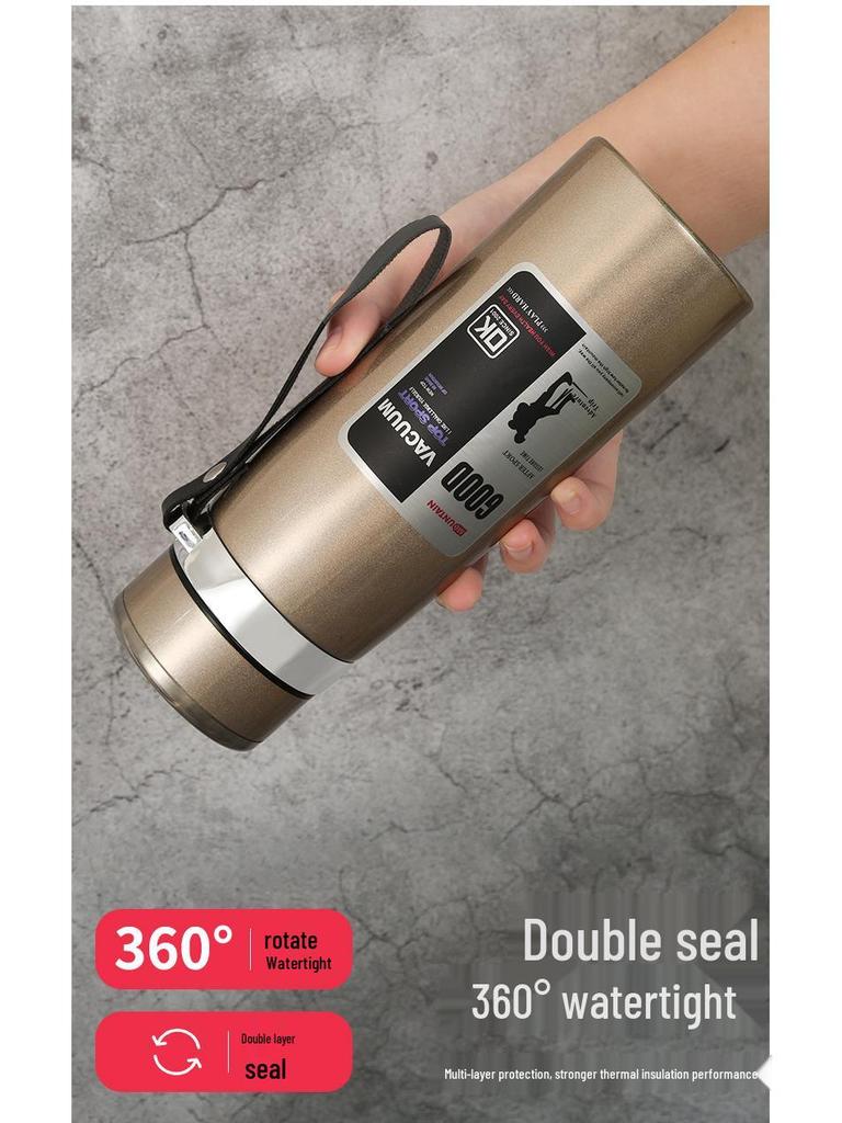 Stainless Steel Thermos Cup - Stylish Outdoor Sports Water Bottle | Portable Travel Gift Cup