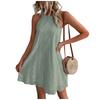Summer Women's Casual And Fashionable Neck Hanging Sexy Sleeveless Dress