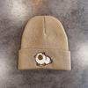 Fashion Knitted Hat With Capybara Embroidery Design Suitable For Daily Use