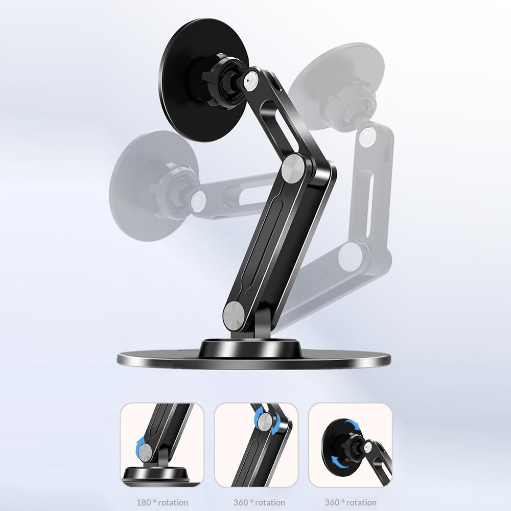 Foldable Magnetic Tablet Stand 360 Degree Rotating Metal Desktop Holder Bracket for iPad