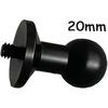 FEICHAO 20mm/17mm/15mm/13mm To 1/4 Screw/Hole Ball Head Mount Adapter for Action Camera Photography Accessories (20mm To 1/4 Screw)