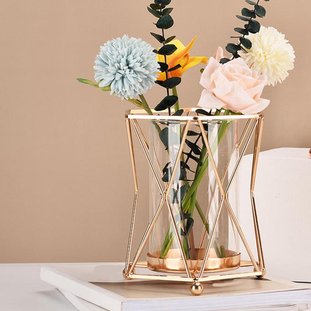 Flower Vase Figurines Candle Holder for Living Room Decoration