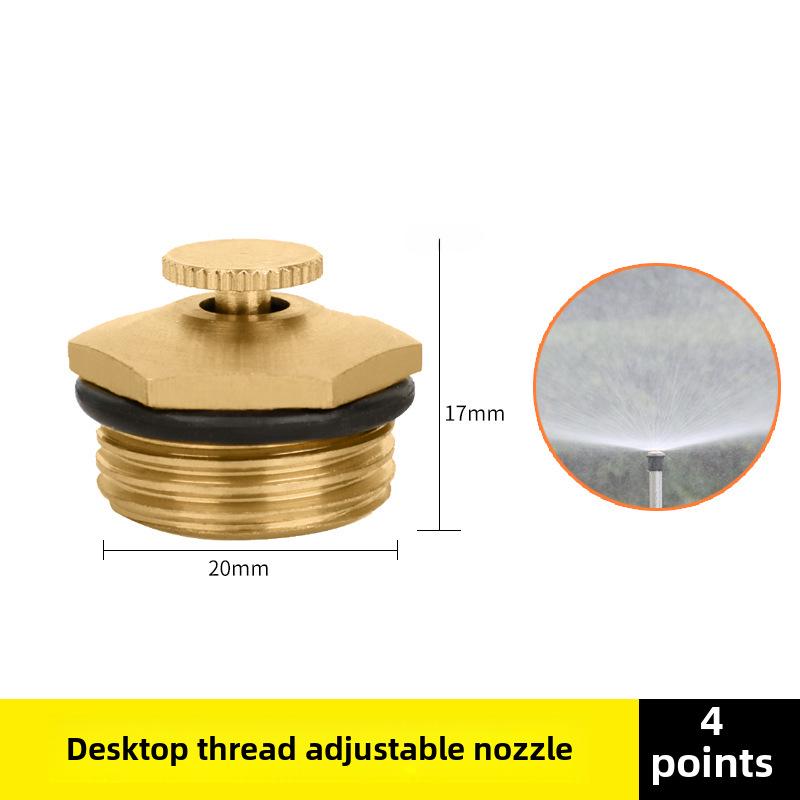 Fine Mist High-Pressure Copper Nozzle for Dust Control and Cooling In Construction and Agriculture