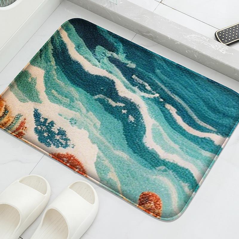 Cartoon Fish Undersea World Carpet Doormat Soft Welcome Mat Living Room Carpet Rug For Bedroom Bathroom Mat Home Decorati